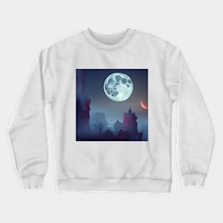 Midnight Full Moon Crewneck Sweatshirt